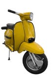 Vintage Black And Yellow Scooter (path Included) Stock Images Vintage Black And Yellow Scooter (path Included) Stock Images