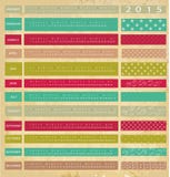 Vintage calendar for 2015. Colored Vintage calendar for 2015 stock illustration Vintage calendar for 2015. Colored Vintage calendar for 2015 stock illustration