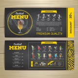 Vintage chalk drawing cocktail menu design vector illustration Vintage chalk drawing cocktail menu design vector illustration