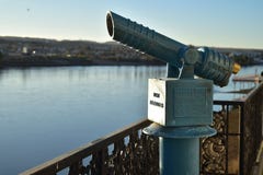 Vintage coin operated telescope Stock Images Vintage coin operated telescope Stock Images