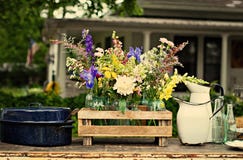 Vintage country flowers