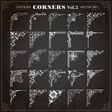 Vintage Design Elements Corners And Borders Set 2 royalty free illustration Vintage Design Elements Corners And Borders Set 2 royalty free illustration