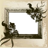 Vintage Frame With Orchid Royalty Free Stock Image Vintage Frame With Orchid Royalty Free Stock Image