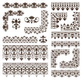Vintage frames, corners, borders with delicate swirls in Art Nouveau for decoration and design works with floral motifs vintage st Royalty Free Stock Image Vintage frames, corners, borders with delicate swirls in Art Nouveau for decoration and design works with floral motifs vintage st Royalty Free Stock Image