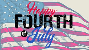 Vintage lettering greeting happy fourth of July vector illustration Vintage lettering greeting happy fourth of July vector illustration