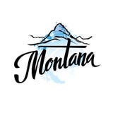 Vintage Montana USA State Stamp Stock Images Vintage Montana USA State Stamp Stock Images