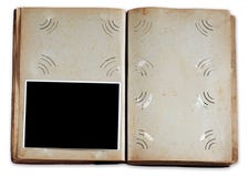 Vintage photo album with empty photo royalty free stock photos Vintage photo album with empty photo royalty free stock photos
