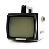 Vintage portable TV set Stock Images Vintage portable TV set Stock Images