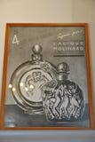 Vintage poster with perfume bottle stock photography Vintage poster with perfume bottle stock photography