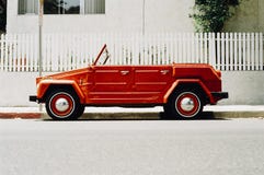 Vintage red car Stock Photography Vintage red car Stock Photography