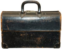 Vintage Retro Doctor Bag Isolated stock images Vintage Retro Doctor Bag Isolated stock images