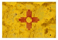 Vintage rustique grunge d'Albuquerque de drapeau du Nouveau Mexique photos stock Vintage rustique grunge d'Albuquerque de drapeau du Nouveau Mexique photos stock