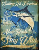 Vintage sailing poster tee graphic design stock illustration Vintage sailing poster tee graphic design stock illustration