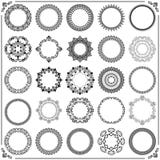 Vintage Set of Vector Round Elements stock illustration Vintage Set of Vector Round Elements stock illustration