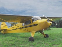 Vintage Small Private Aircraft. Stock Photography
