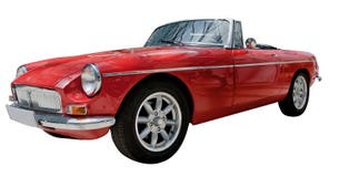 Vintage sport convertible classic car isolated Stock Image Vintage sport convertible classic car isolated Stock Image