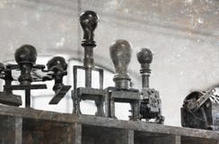 Vintage stamp in a workshop stock photography Vintage stamp in a workshop stock photography