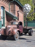 Vintage Truck in Distillery District, Toronto stock image Vintage Truck in Distillery District, Toronto stock image