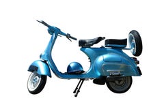 Vintage Vespa (path Included) Royalty Free Stock Photos Vintage Vespa (path Included) Royalty Free Stock Photos