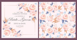 Vintage wedding invitation stock illustration Vintage wedding invitation stock illustration