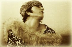 Vintage Woman Royalty Free Stock Photos Vintage Woman Royalty Free Stock Photos