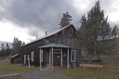 Vintage Wooden Church In Oregon Ghost Town stock photography Vintage Wooden Church In Oregon Ghost Town stock photography