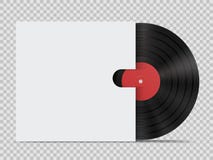Vinylrekord med räkningen i realistisk stil royaltyfri illustrationer Vinylrekord med räkningen i realistisk stil royaltyfri illustrationer