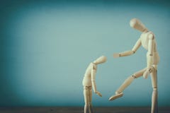 violence cincept. sad wooden dummy. stock image violence cincept. sad wooden dummy. stock image