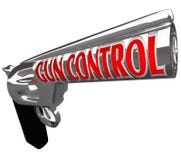 Violencia de la parada de la arma de mano de la pistola de las palabras de control de armas ilustración del vector Violencia de la parada de la arma de mano de la pistola de las palabras de control de armas ilustración del vector