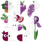Violet Color Oblects divertente, il grande gioco del bambino da colorare dall'esempio mezzo royalty illustrazione gratis Violet Color Oblects divertente, il grande gioco del bambino da colorare dall'esempio mezzo royalty illustrazione gratis