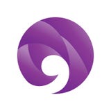 Violet Gradient Circle Logo vector royalty free illustration Violet Gradient Circle Logo vector royalty free illustration