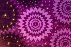 Violet texture and star Abstract background temped
