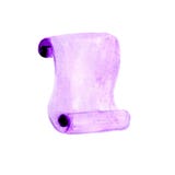 Violettes lokalisiertes Band des Aquarells im Rasterformat vektor abbildung Violettes lokalisiertes Band des Aquarells im Rasterformat vektor abbildung
