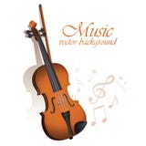Violin and sheet music on a white background stock illustration Violin and sheet music on a white background stock illustration