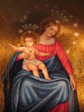 Virgin Mary and Child Mosaic Royalty Free Stock Photo Virgin Mary and Child Mosaic Royalty Free Stock Photo