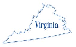 Virginia Outline Map Stock Illustrations 815 Virginia Outline