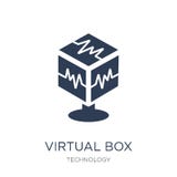Virtual Box icon. Trendy flat vector Virtual Box icon on white b royalty free illustration Virtual Box icon. Trendy flat vector Virtual Box icon on white b royalty free illustration