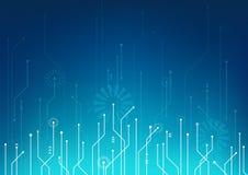 Virtual / digital technology - abstract copy space background illustration stock illustration Virtual / digital technology - abstract copy space background illustration stock illustration