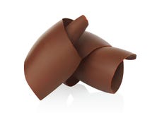 Virutas del chocolate en el fondo blanco imágenes de archivo libres de regalías Virutas del chocolate en el fondo blanco imágenes de archivo libres de regalías