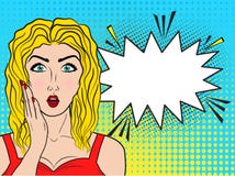 Visage de femelle de wow Bouche ouverte de jeune womanwith blond sexy et longtemps illustration de vecteur Visage de femelle de wow Bouche ouverte de jeune womanwith blond sexy et longtemps illustration de vecteur
