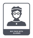 visage de garçon avec l'icône en verre dans le style à la mode de conception visage de garçon avec l'icône en verre d'isolement s illustration stock visage de garçon avec l'icône en verre dans le style à la mode de conception visage de garçon avec l'icône en verre d'isolement s illustration stock