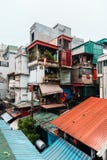 Visit the old apartment of Giai phong street, Hanoi City, Vietnam. Photo taken date: 21/ 12/ 2018. royalty free stock photos Visit the old apartment of Giai phong street, Hanoi City, Vietnam. Photo taken date: 21/ 12/ 2018. royalty free stock photos