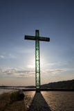 Visión desde la presa en el río Vistula en la ciudad del awek del ‚del ocÅ del ‚de WÅ, Polonia fotos de archivo Visión desde la presa en el río Vistula en la ciudad del awek del ‚del ocÅ del ‚de WÅ, Polonia fotos de archivo