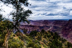 Visión a través de Grand Canyon Rim Arizona del sur Fotos de archivo Visión a través de Grand Canyon Rim Arizona del sur Fotos de archivo