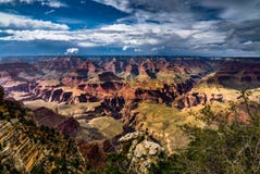 Visión a través de Grand Canyon Rim Arizona del sur Imagen de archivo Visión a través de Grand Canyon Rim Arizona del sur Imagen de archivo