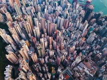 vista aérea de Hong-Kong céntrica Distrito y busine financieros imágenes de archivo libres de regalías vista aérea de Hong-Kong céntrica Distrito y busine financieros imágenes de archivo libres de regalías