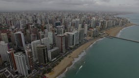 Vista aérea de la ciudad de Fortaleza, estado de Ceara, el Brasil Vista aérea de la ciudad de Fortaleza, estado de Ceara, el Brasil