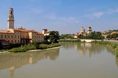 Vista aérea de Verona Italy foto de stock royalty free Vista aérea de Verona Italy foto de stock royalty free