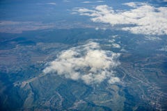 Vista aérea del campo rumano imágenes de archivo libres de regalías Vista aérea del campo rumano imágenes de archivo libres de regalías