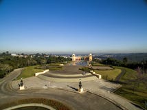 Vista aérea do parque de Tangua CURITIBA, PARANA/BRAZIL Em julho de 2017 fotografia de stock Vista aérea do parque de Tangua CURITIBA, PARANA/BRAZIL Em julho de 2017 fotografia de stock